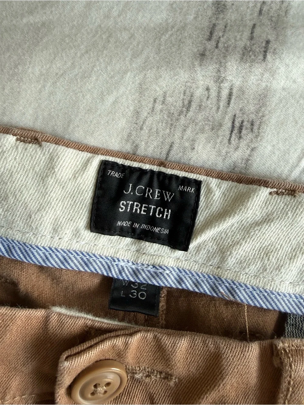 J. Crew Men's Chino Pants in Warm Tan